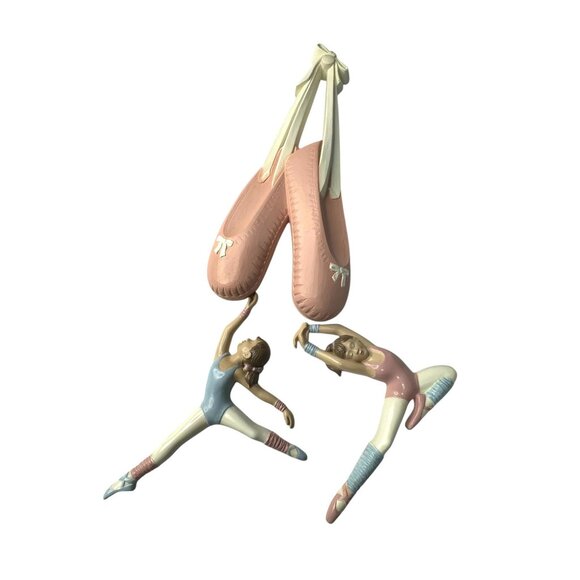 Ballet Dancers & Pointe Shoes Wall Hanging Decor 3pc Set - Picture 2 of 10